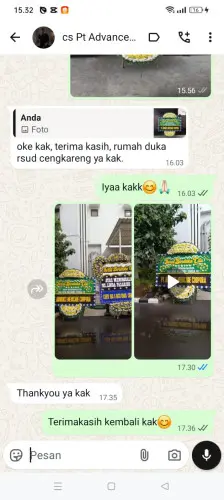 Testimonial Papan Bunga Pernikahan rancakasumba