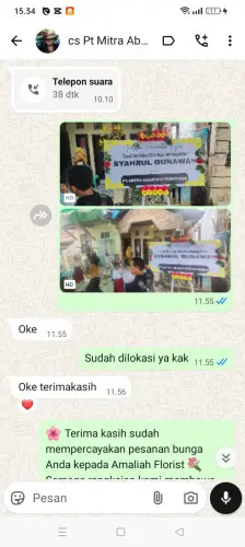 Testimonial Papan Bunga rancakasumba